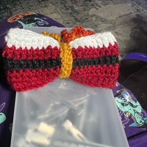 Handmade Red and Black Kids Bow